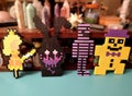 8 Bit Five Nights Sprites: The Princess, Glitchtrap, Purple Guy and Golden Fredbear Plush!
