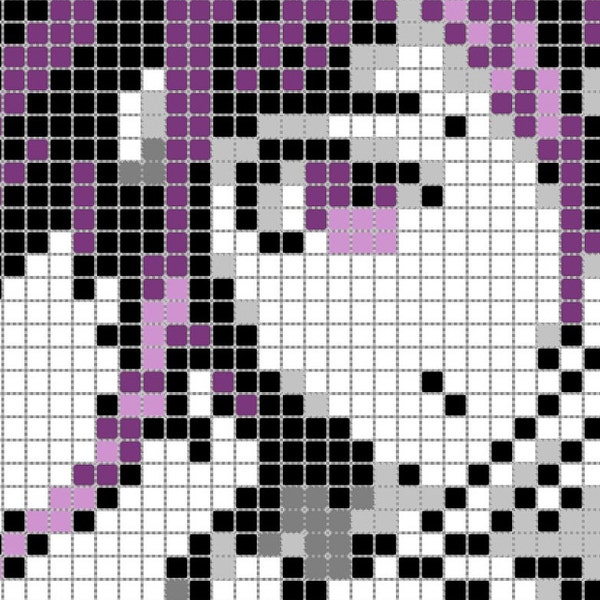 Muted Palette Kokichi Pattern for Fuse Beads, Perler Beads, Hama Beads Custom Pixel Template PNG DIGITAL DOWNLOAD