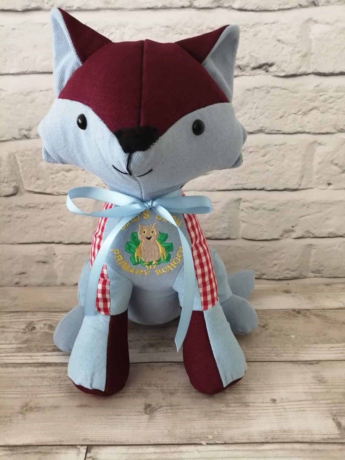 Memory Keepsake Fox Memory Fox Uniforme Escolar Recuerdo Etsy