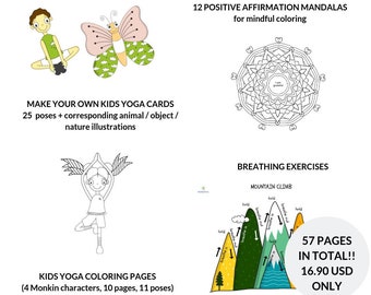 The All in One Kit for Kids Yoga Teachers - Kids Yoga & Mindfulness Printables