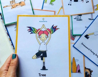 Printable Kids Yoga Cards (25 POSES) - Digital Download