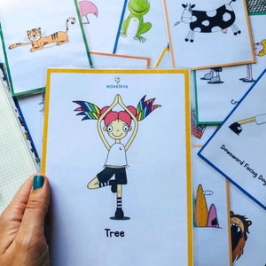 Printable Kids Yoga Cards (25 POSES) - Digital Download