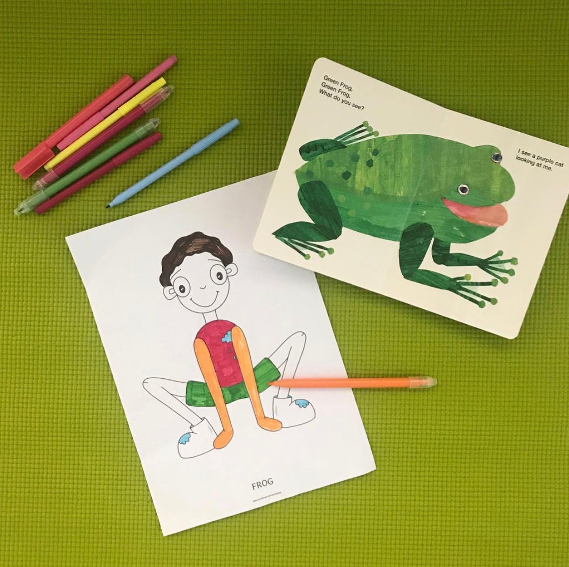 Kids Yoga Coloring Pages Ready to Print 10 Mindful | Etsy