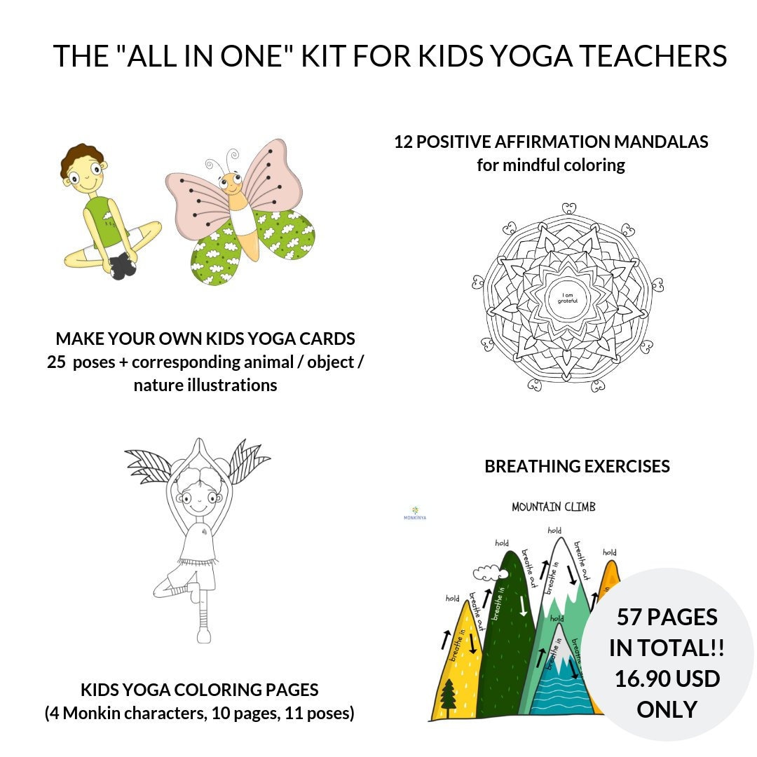 The All in One Kit for Kids Yoga Teachers - Kids Yoga & Mindfulness ...