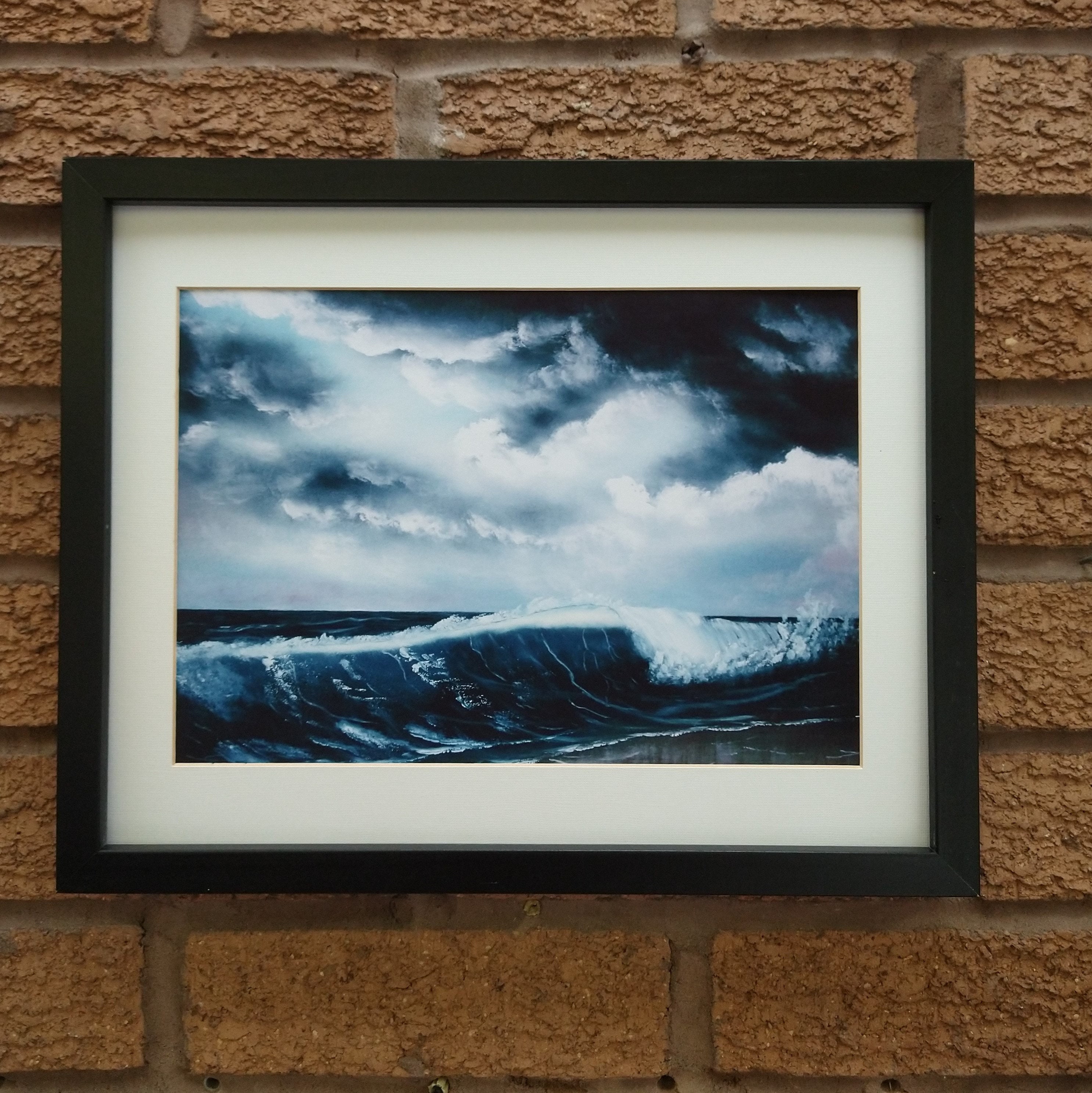 Beach Print / Beach Painting / Bob Ross Style / Ocean Painting Etsy UK