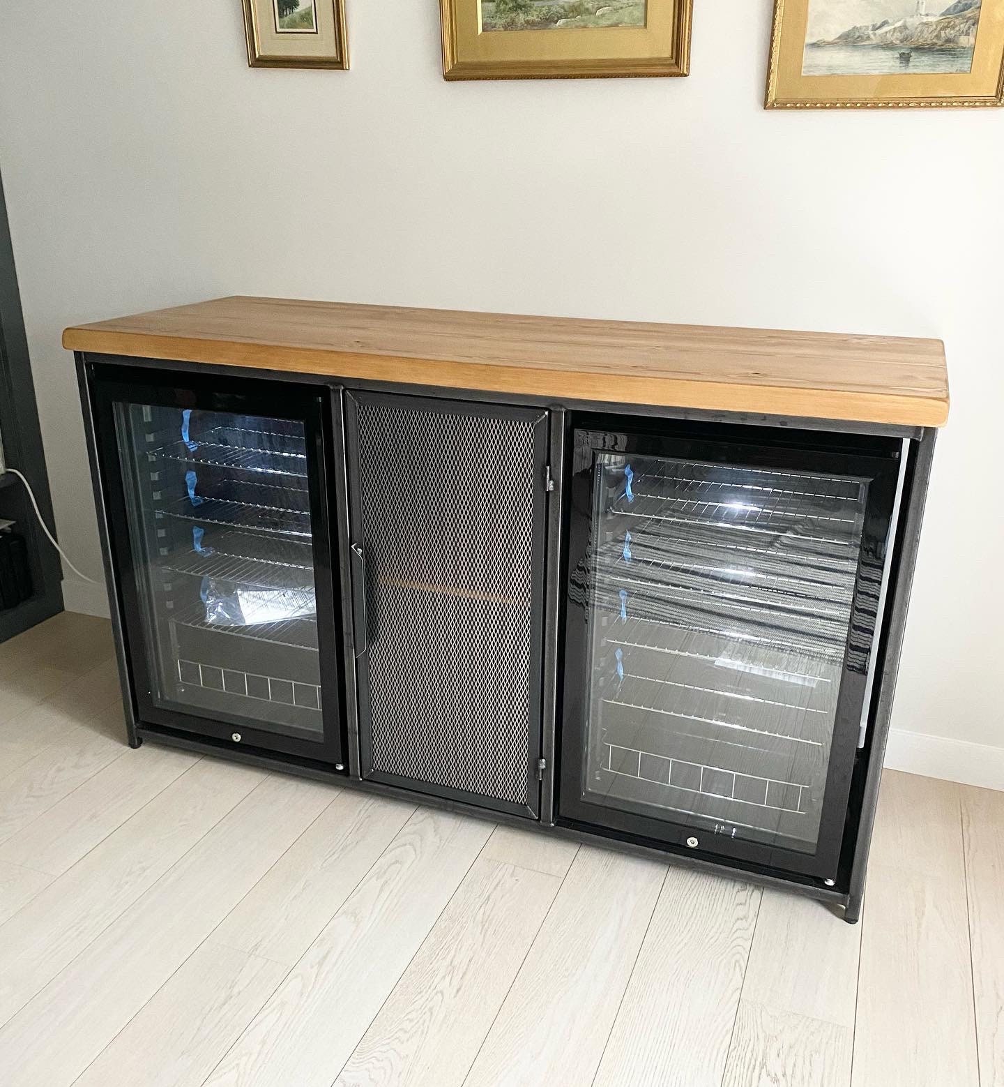 Industrial Sideboard With Drinks Cooler Fridge Home Bar Drinks