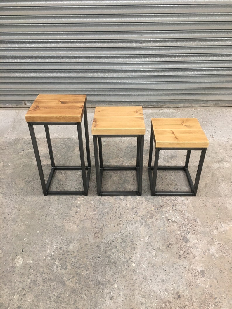 Rustic Side Table Etsy UK