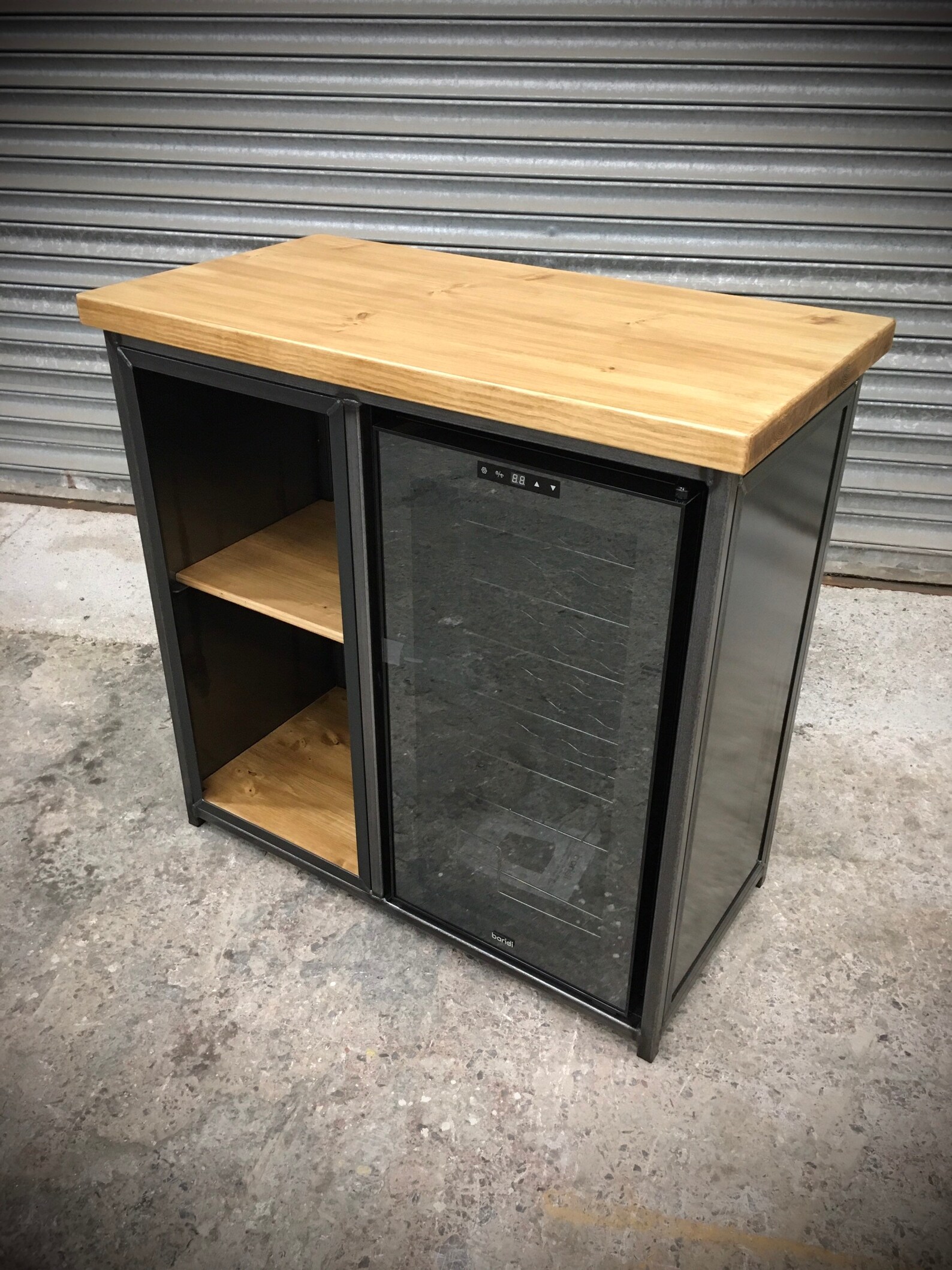 Industrial Sideboard With Wine Cooler Fridge Etsy UK
