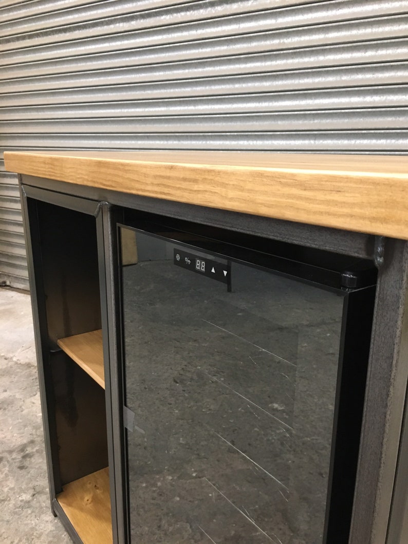 Industrial Sideboard With Wine Cooler Fridge Etsy UK