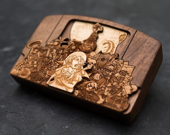 Wooden Zelda Majora&#39;s Mask Nintendo 64 / N64 Cartridge with option for a raspberry pi