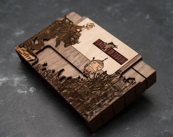 Wooden Final Fantasy 3 / 6 / VI SNES Cartridge