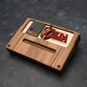 木製ゼルダリンク トゥ ザ パスト PAL SNES カートリッジ（ラズベリーパイ用オプション付き）