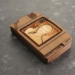 Wooden Goldeneye 007  64 Nintendo 64 / N64 Cartridge Replica