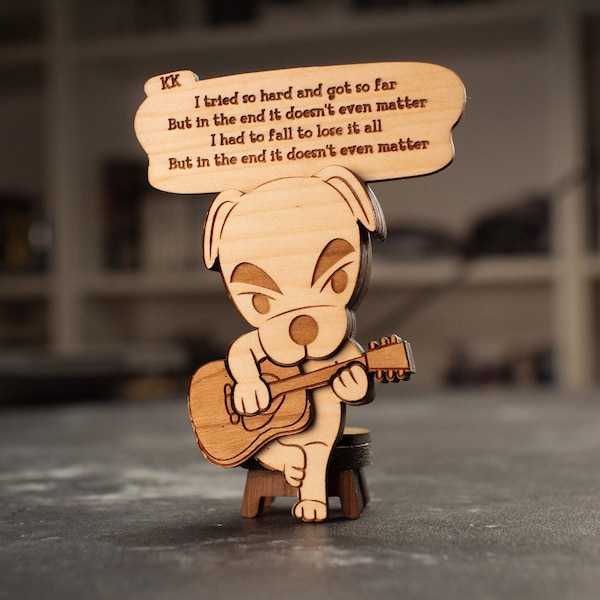 3D Wooden KK Slider with custom lyrics