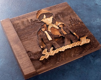 Shenmue 2 Dreamcast game made out of wood