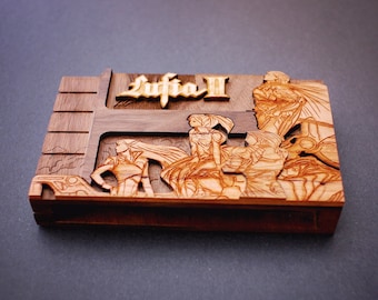 Réplica de cartucho de madera de Lufia 2 para SNES