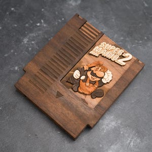 Mario Bros 2 Holzkartusche