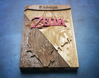 Wooden The Legend of Zelda Twilight Princess GameCube Cartridge