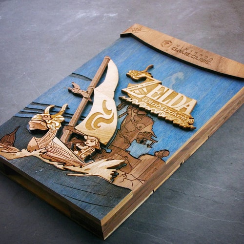 Wooden The Legend of Zelda: The Wind Waker GameCube Cartridge