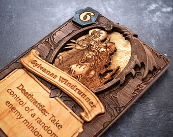 Personalisierte Ruhestein Karten aus Holz
