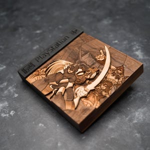 Wooden Mega Man X4 Cartridge replica