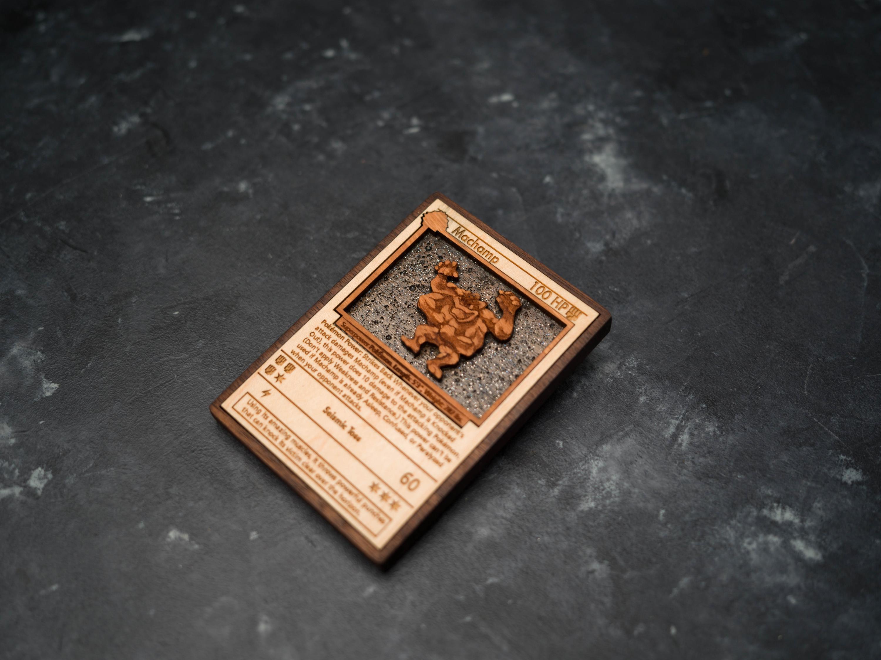 Custom Wooden Pokemon Cards - Etsy