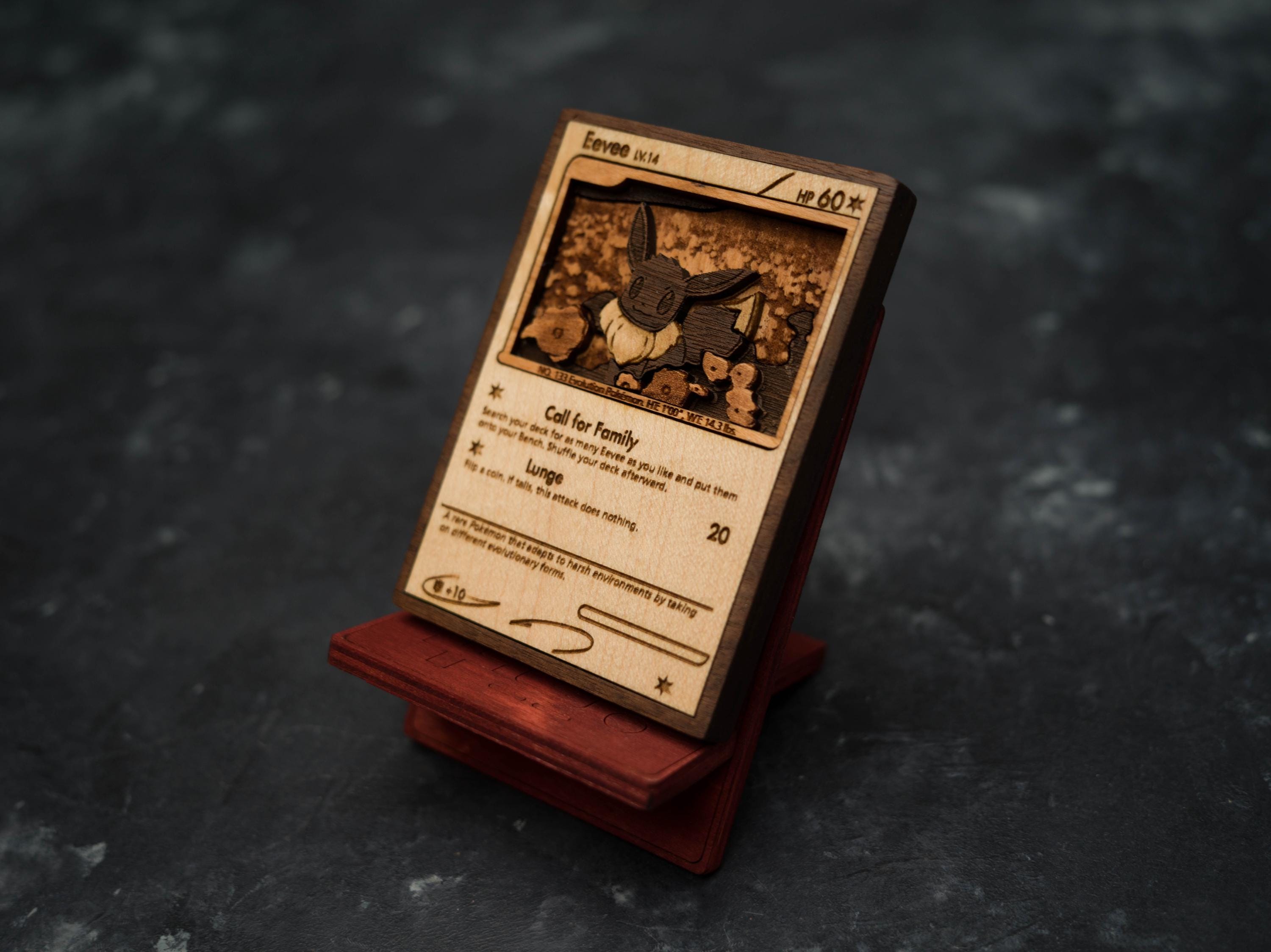 Custom Wooden Pokemon Cards - Etsy