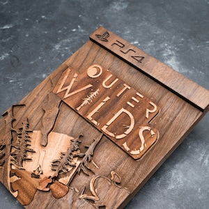 Cartucho de madera para PlayStation 4 de Outer Wilds