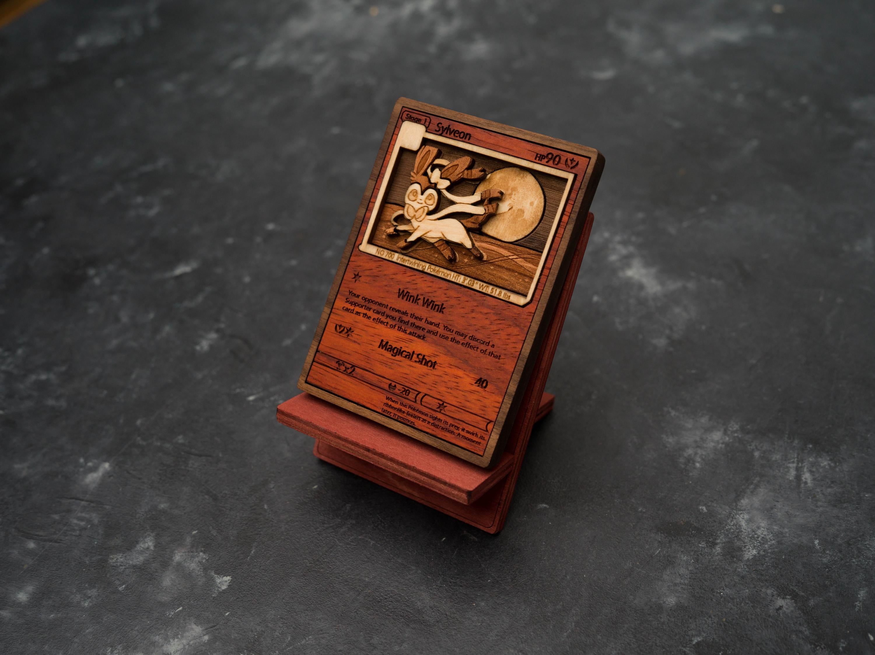 Custom Wooden Pokemon Cards - Etsy