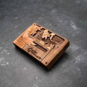 Wooden Chrono Trigger SNES Cartridge replica