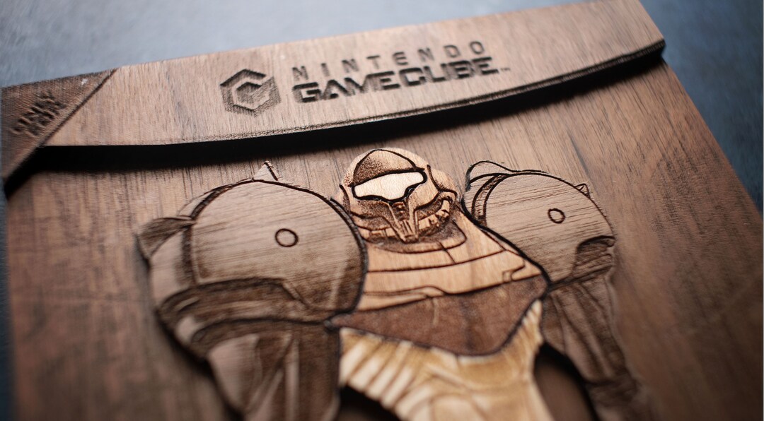 Wooden Metroid Prime Gamecube Cartridge Etsy