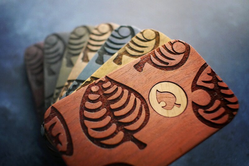 Custom Wooden Nook Phone from Animal Crossing Etsy