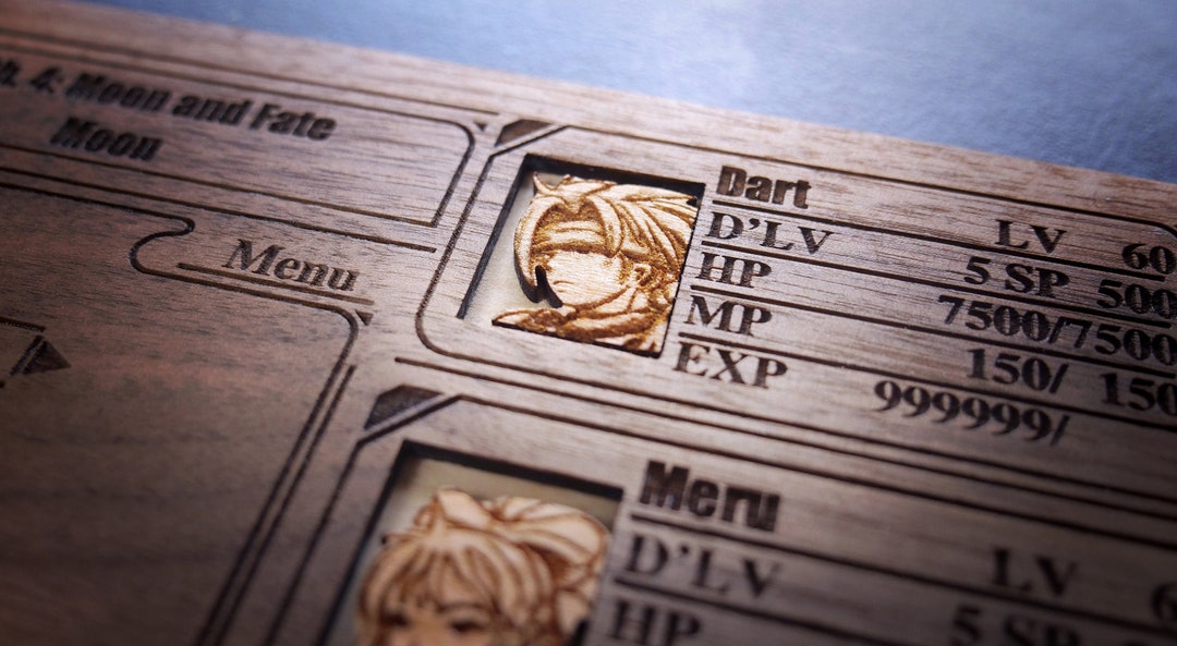 Custom Wooden Legend of Dragoon Menu Screen With Characters You Can ...