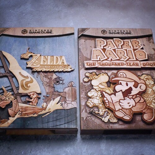 Custom wooden GameCube Cartridge