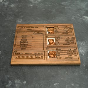 Custom Wooden Legend of Dragoon menu screen with characters you can pick image 4