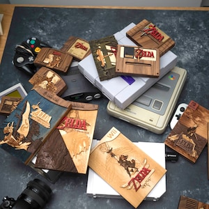 Custom wooden cartridges for most game consoles
