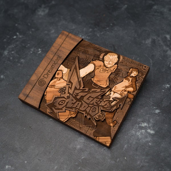 Jet Set Radio for the Dreamcast game made out of wood