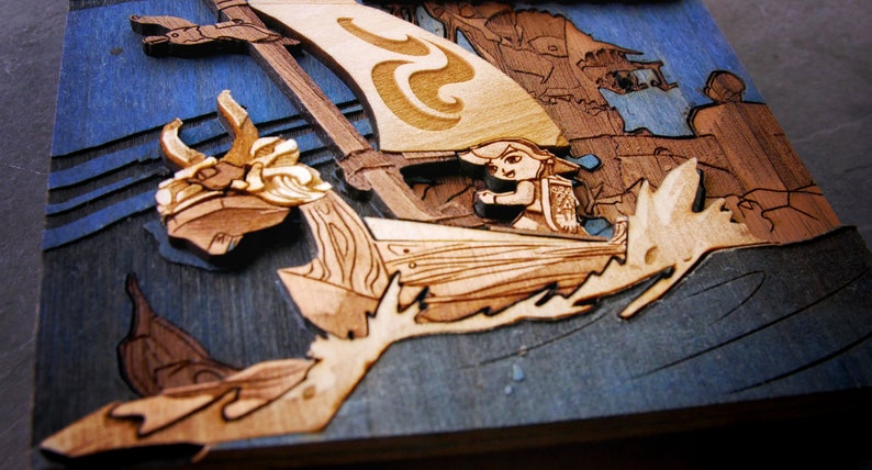 Wooden The Legend of Zelda: The Wind Waker GameCube Cartridge image 3