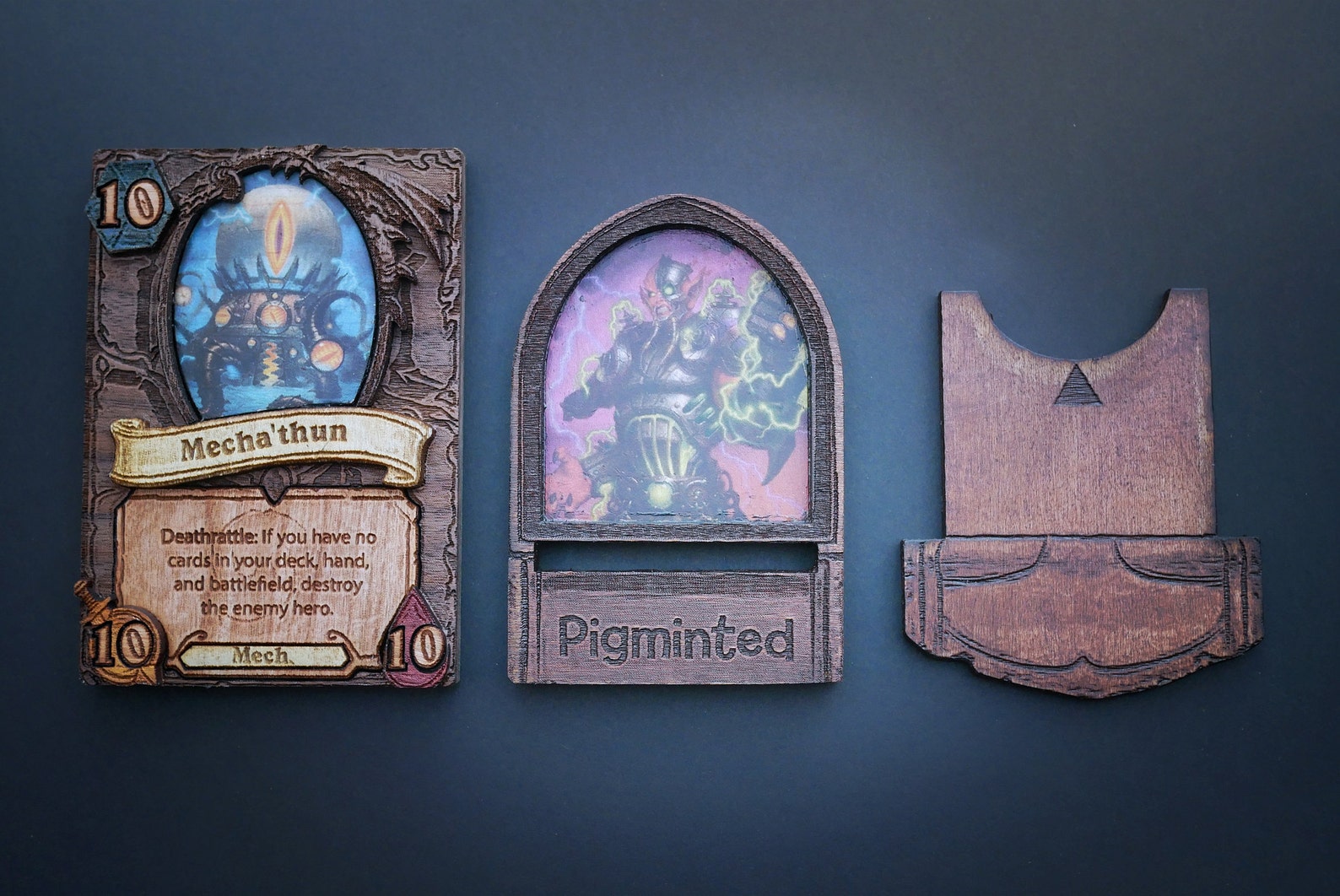 Custom Wooden Hearthstone Cards Etsy