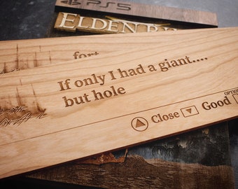 Custom Wooden Elden Ring Message