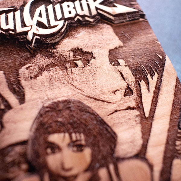 Soul Calibur Dreamcast game made out of wood