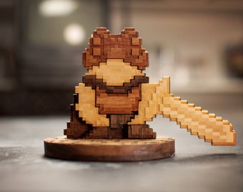 3d Wooden Frog from Chrono Trigger