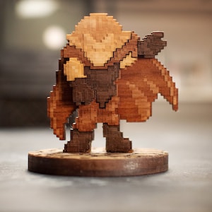 3d Magus aus Holz von Chrono Trigger