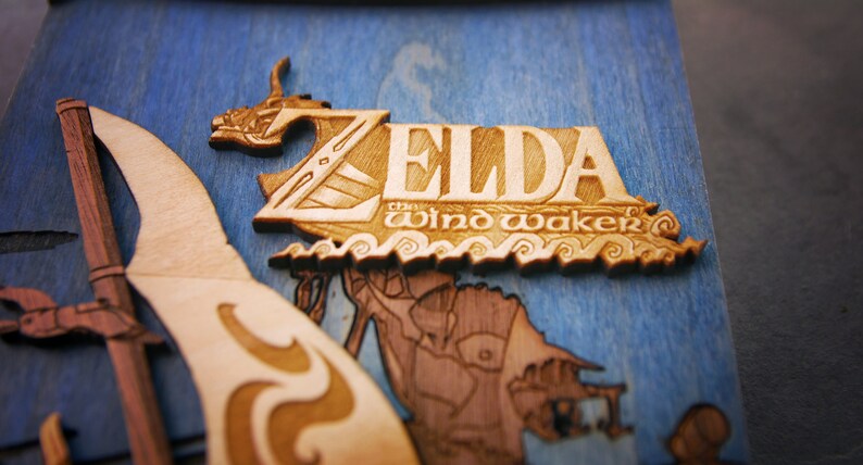 Wooden The Legend of Zelda: The Wind Waker GameCube Cartridge image 5
