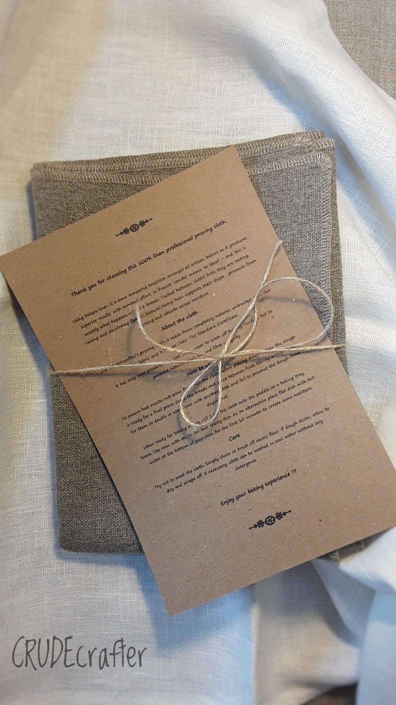 Proving Bread Cloth Bakers Linen Couche 100 Raw Linen Etsy