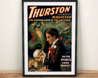 1910 Alexander Crystal Seer Magician Magic Vintage Poster Reproduction 18x24