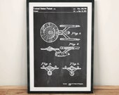 USS Enterprise Patent Art Poster