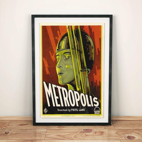 Metropolis Film Poster from Fritz Lang/'s Vintage 1927 Masterpiece A3 Print