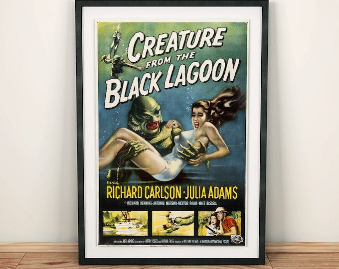 Creature from the Black Lagoon Classic Horror Movie Film Poster