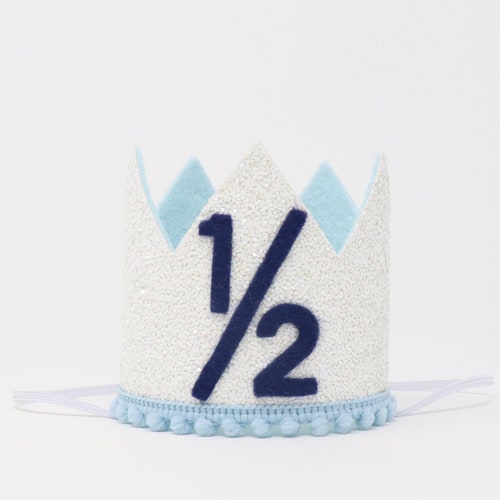 Half Birthday Hat for Baby Boy Half Birthday Hat 1/2 Etsy